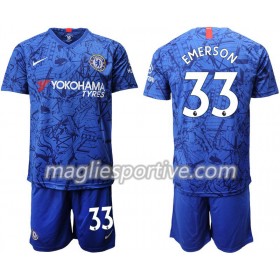Completo Calcio Chelsea Emerson 33 Bambino Divisa Prima 2019/2020